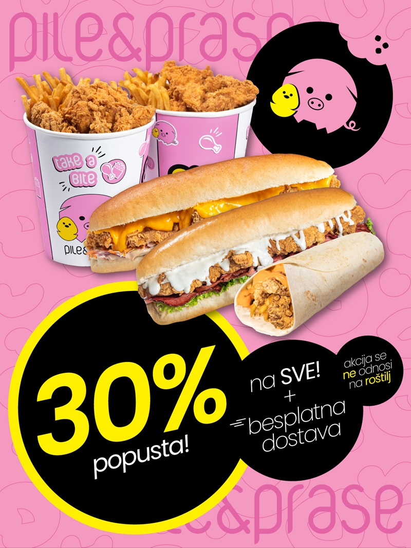 Novi jelovnik - Pile i prase